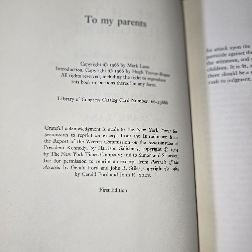 Rush to Judgment. First Edition - Picture 9 of 10